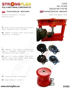 Pełny zestaw tulei poliuretanowych zawieszenia