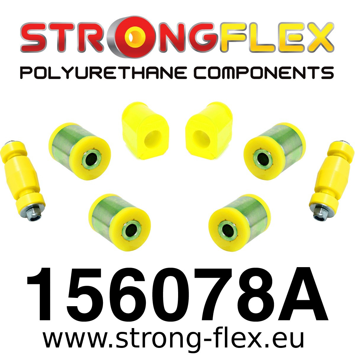 Front kit suspension polyurethane bushes SPORT