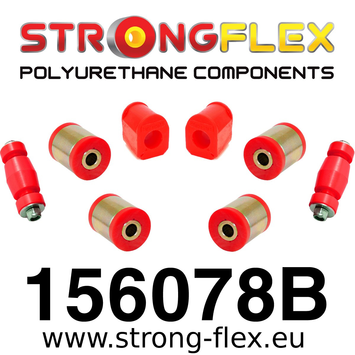 Front kit suspension polyurethane bushes