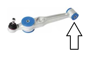 Saab 9-3 98-03 Front control arm bushing, inner polyuretan