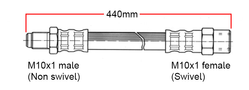 Przewód hamulcowy Przedni Do Driftingu Volvo 240 / 740 / 940 z 4-tłoczkowym zaciskiem hamulcowym S60R / V70R