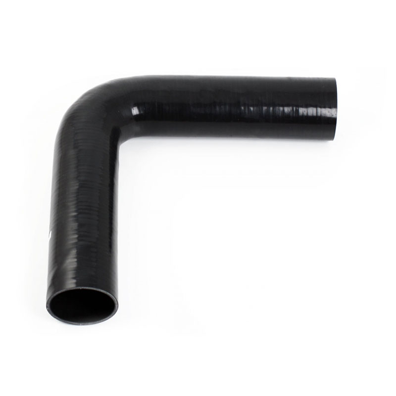 Silicone hose Black 90 Degree Long legs 0,625'' (16mm)