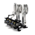 OBP Wyścigowa Seria Zestaw Pedałów Podłogowych Srebrny