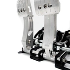 OBP Wyścigowa Seria Zestaw Pedałów Podłogowych Srebrny