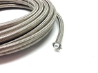 AN8 steel braided hose PTFE