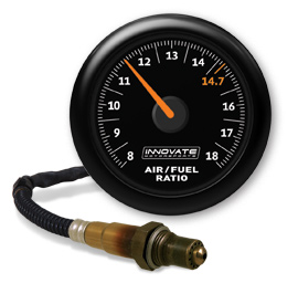 Innovate Analog MTX-AL Air/Fuel Ratio Gauge Kit, Black Dial