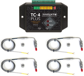 Innovate 4-Channel EGT Kit (TC-4 plus), 4 Type-K EGT Probes)