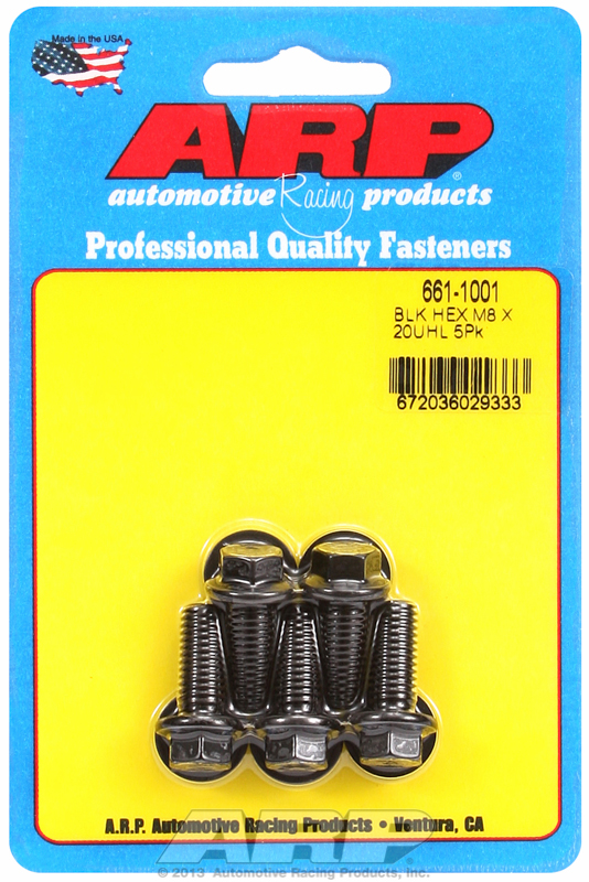 M8 x 1.25 x 20 hex black oxide bolts (1pcs)