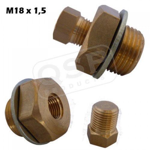 Oil drain plug M18x1.5 - 1/8"NPT