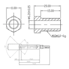 Złączka hamulcowa M10x1 męska ze stali nierdzewnej (obrotowa)