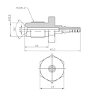 Złączka hamulcowa męska M12x1 Stal nierdzewna (bez obrotowa)