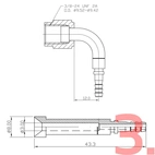 Stwórz własny przewód hamulcowy AN3 w oplocie stalowym (Ocynkowany)