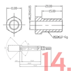 Stwórz własny przewód hamulcowy AN3 w oplocie stalowym (Ocynkowany)
