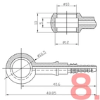 Stwórz własny przewód hamulcowy AN3 w oplocie stalowym (Ocynkowany)