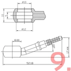 Stwórz własny przewód hamulcowy AN3 w oplocie stalowym (Ocynkowany)