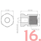 Stwórz własny przewód hamulcowy AN3 w oplocie stalowym (Ocynkowany)