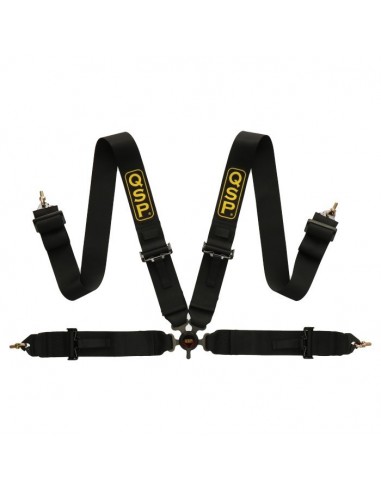 QSP 4 point safety harness 3" (Czarny)