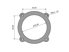 Bosch 68mm E-Throttle flange 10mm Alu
