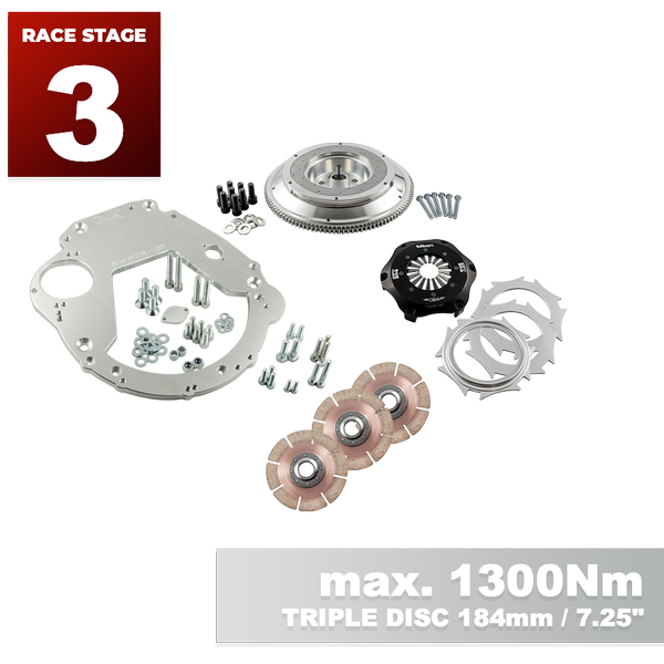 PMC RACE STAGE 3 BMW M50 M52 M54 S50 S52 S54 - BMW M57N HGU HGK - 184mm 7.25" (P)