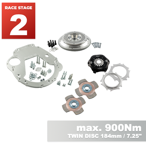 PMC RACE STAGE 2 BMW M50 M52 M54 S50 S52 S54 - BMW M57N HGU HGK - 184mm 7.25" (P)