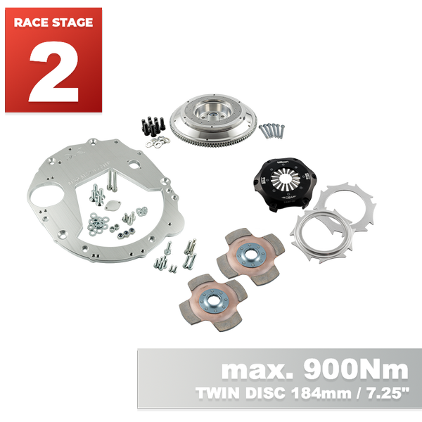 PMC RACE STAGE 2 BMW M50 M52 M54 S50 S52 S54 - BMW M57N HGD JGA - 184mm 7.25" (P) (V)