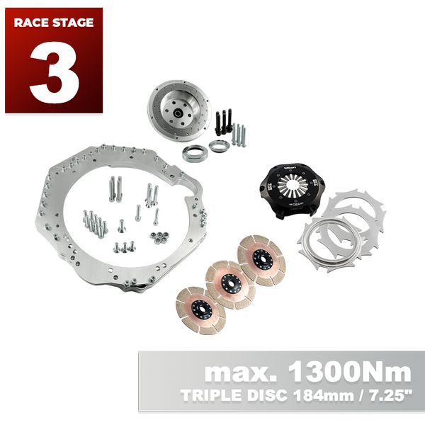 PMC RACE STAGE 3 GM Chevrolet LS - Nissan 350Z Z33 370Z Z34 - 184mm / 7.25" (P)