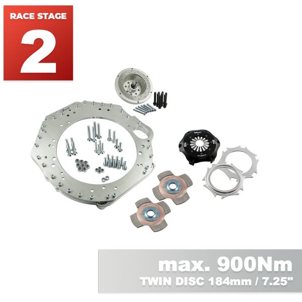 PMC RACE STAGE 2 GM Chevrolet LSX - BMW M57N HGU HGK / N54 - 184mm / 7.25" (P)