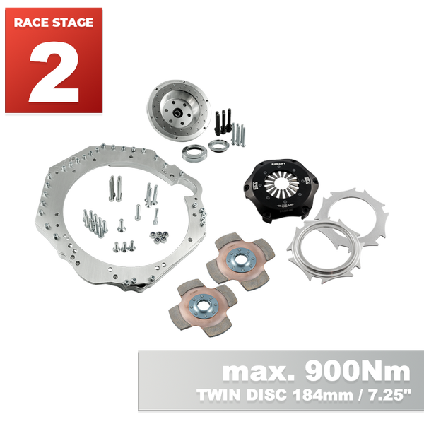 PMC RACE STAGE 2 GM Chevrolet LS - Nissan 350Z Z33 370Z Z34 - 184mm / 7.25" (P)