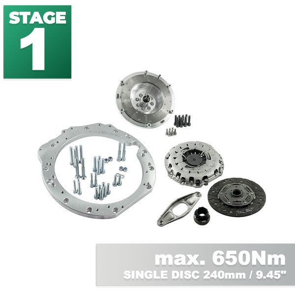 PMC STAGE 1 Mercedes-Benz M112 M113 - BMW M57N HGU HGK / N54 - 240mm / 9.45"