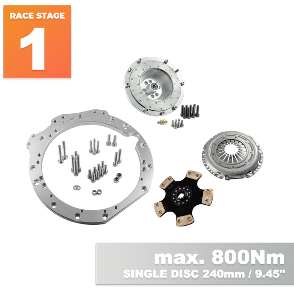 PMC RACE STAGE 1 Mercedes-Benz M113 - BMW M57 / E46 S54 M3 - 240mm / 9.45"