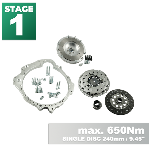 PMC STAGE 1 Nissan RB - BMW M57 / E46 S54 M3 - 240mm / 9.45"