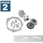 PMC STAGE 2 Toyota UZ - BMW N54 - 215mm / 8.46"