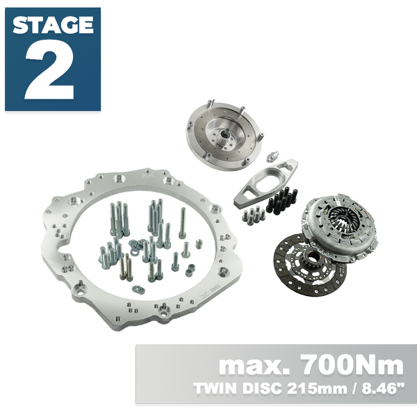 PMC STAGE 2 Toyota JZ 1JZ 2JZ - BMW N54 6-speed - 215mm / 8.46"