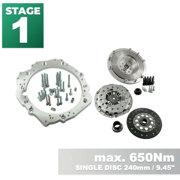 PMC STAGE 1 Toyota JZ 1JZ 2JZ - manual BMW M57 / E46 S54 M3 - 240mm / 9.45"
