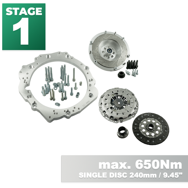 PMC STAGE 1 Toyota JZ 1JZ 2JZ - BMW M57N M57N2 6-Speed HGD JGA HGA - 240mm / 9.45"