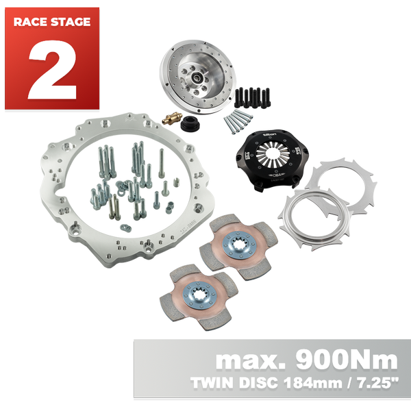 PMC RACE STAGE 2 Toyota JZ - BMW M50 S50 M52 S52 M54 - 184mm / 7.25" (S)