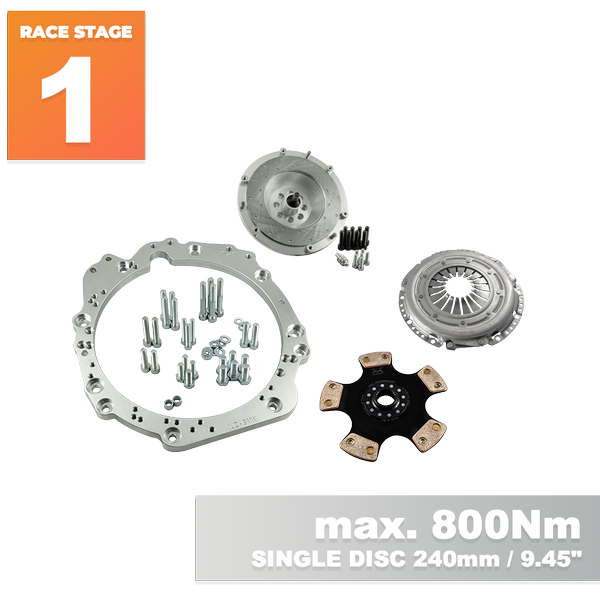 PMC Motorsport RACE Stage 1 Toyota UZ - BMW M57N HGU HGK / N54 - 240mm / 9.45"