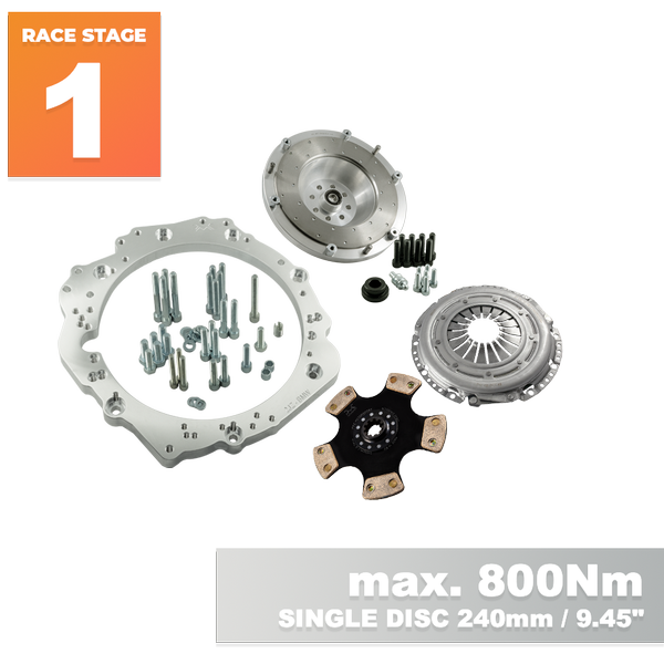PMC RACE STAGE 1 Toyota JZ 1JZ 2JZ - manual BMW M57 / E46 S54 M3 - 240mm / 9.45"