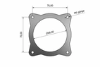ASS Weld flange Volvo E-throttle 68mm