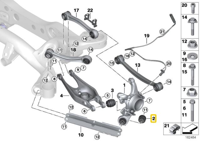 IRP trailing arm bushings - Rear axel (Aluminium housing) BMW E8x, E9x