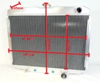 Radiator Ford Mustang 67-70, Ford Galaxie 64-67, Mercury Cougar 67-70