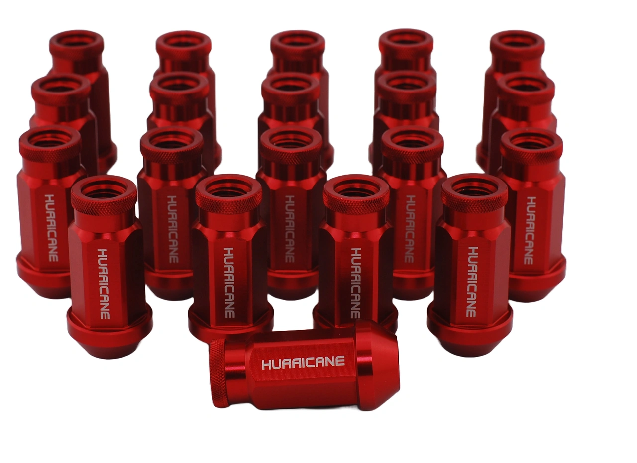 Wheel Nut Aluminum Red M12x1,25 (50mm)