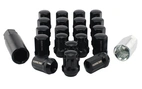 Zestaw nakrętek do kół stalowych czarnych M12x1,5 (32mm)
