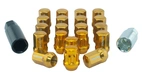 Zestaw nakrętek do kół Stal Złota M12x1,5 (32mm)