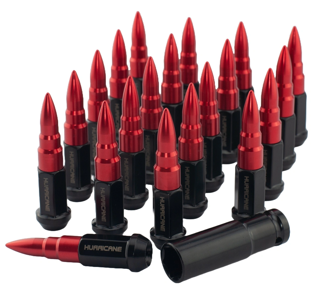 Wheel Nut Aluminum Red M12x1,5