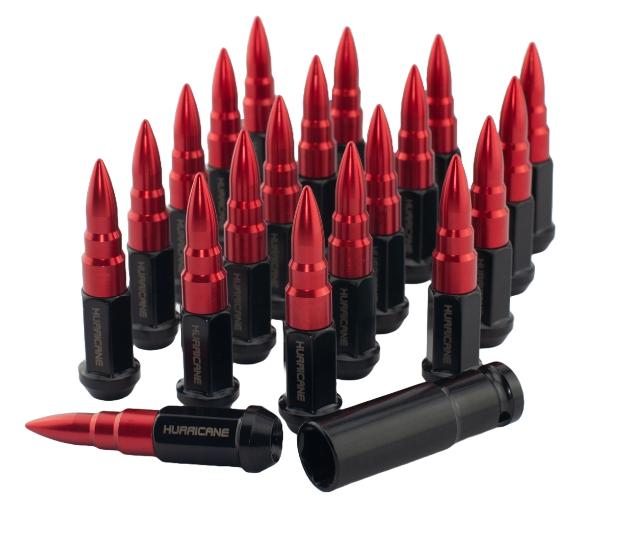 Wheel Nut Aluminum Red M12x1,25