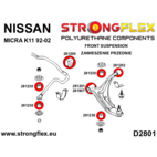 Tuleja stabilizatora przedniego Strongflex Nissan Micra K11