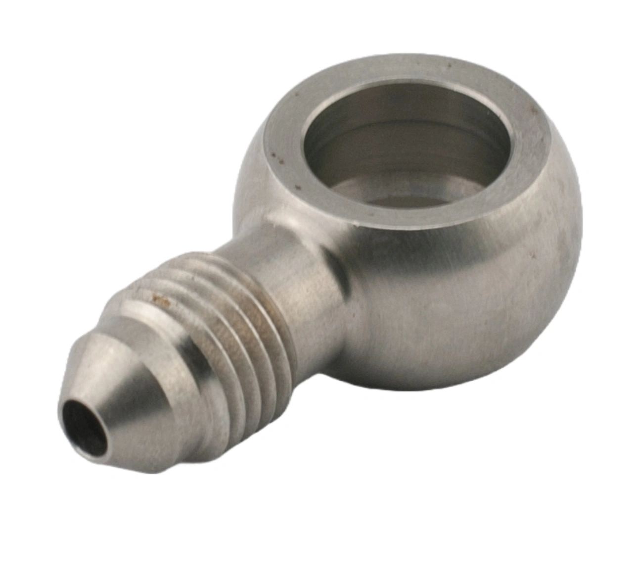 Złączka banjo prosta krótka AN3 (10mm) Stal nierdzewna