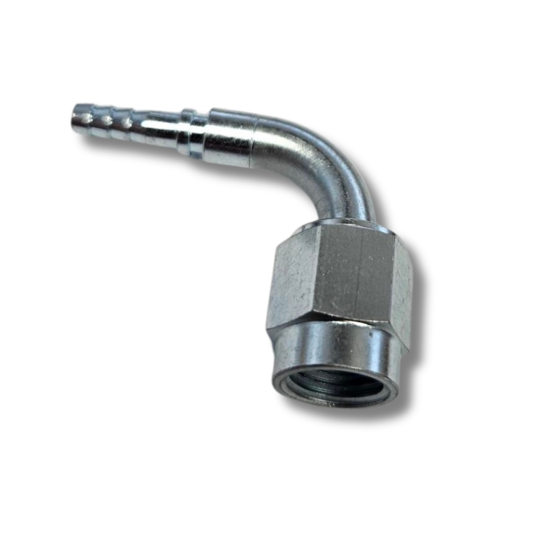 Złączka zaciskana żeńska obrotowa 90 stopni 3/8-24 wklęsła