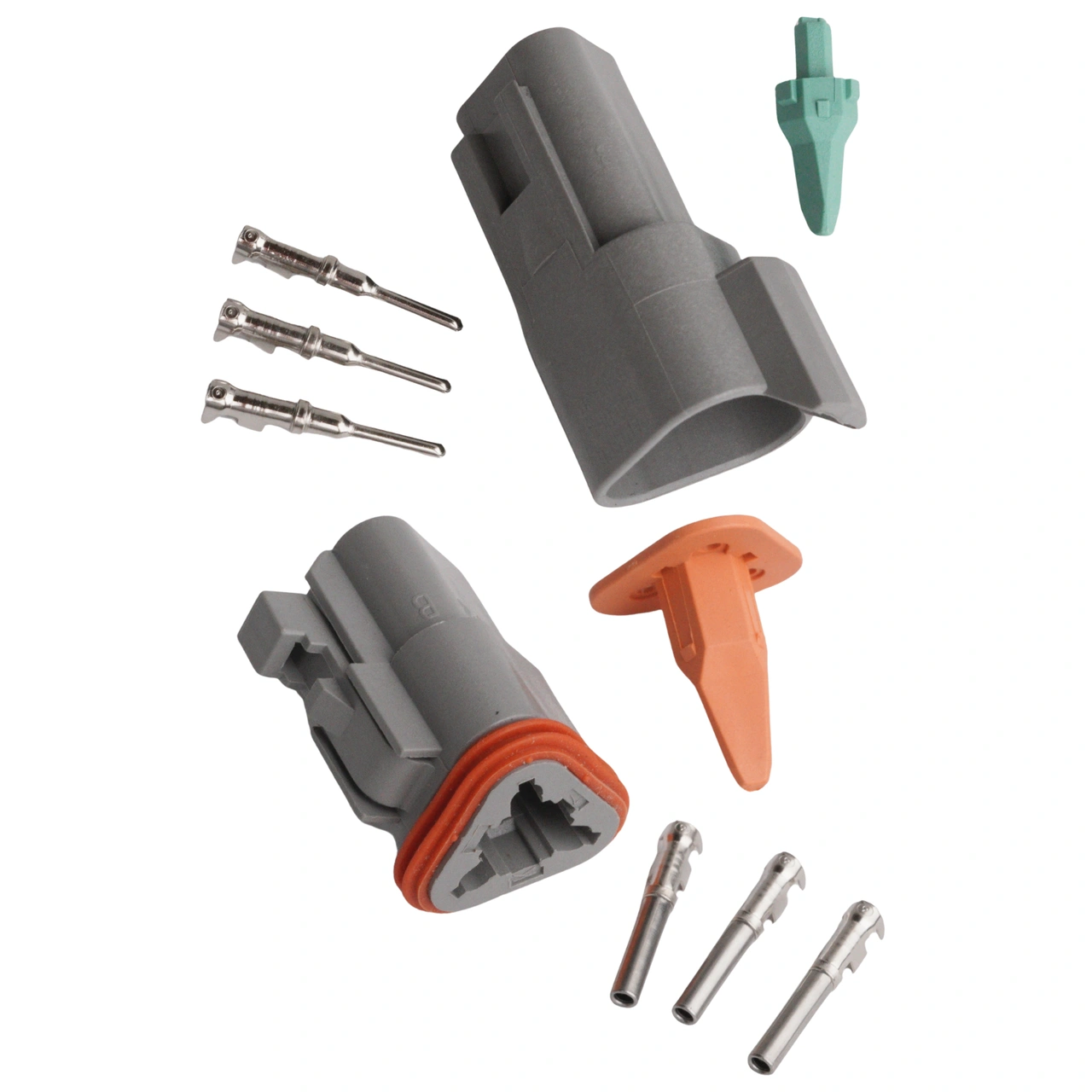 Złącze gniazdo 3-pinowe serii DT Męskie + Żeńskie